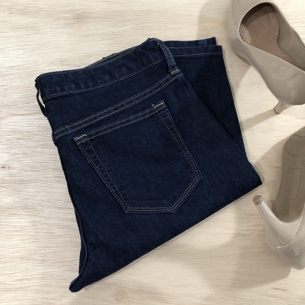 Banana Republic Skinny Short Straight Blue Jeans